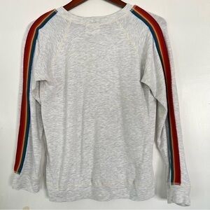 Monrow long sleeved shirt size extra small gray rainbow